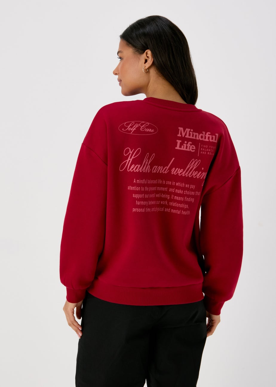 Papaya Red Vintage Graphic Sweatshirt