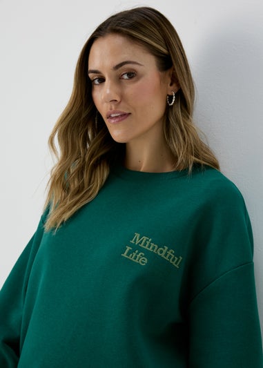 Green Vintage Graphic Sweatshirt