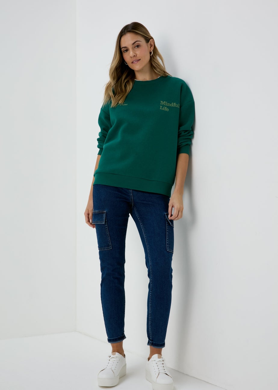 Green Vintage Graphic Sweatshirt