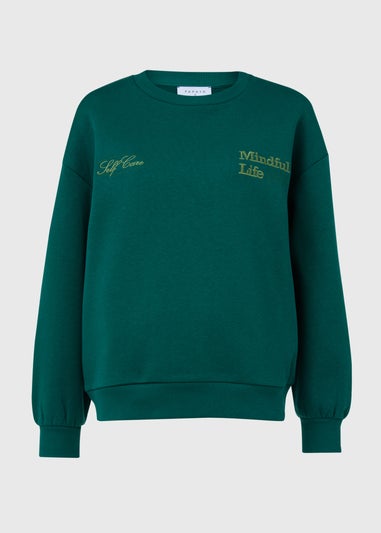 Green Vintage Graphic Sweatshirt