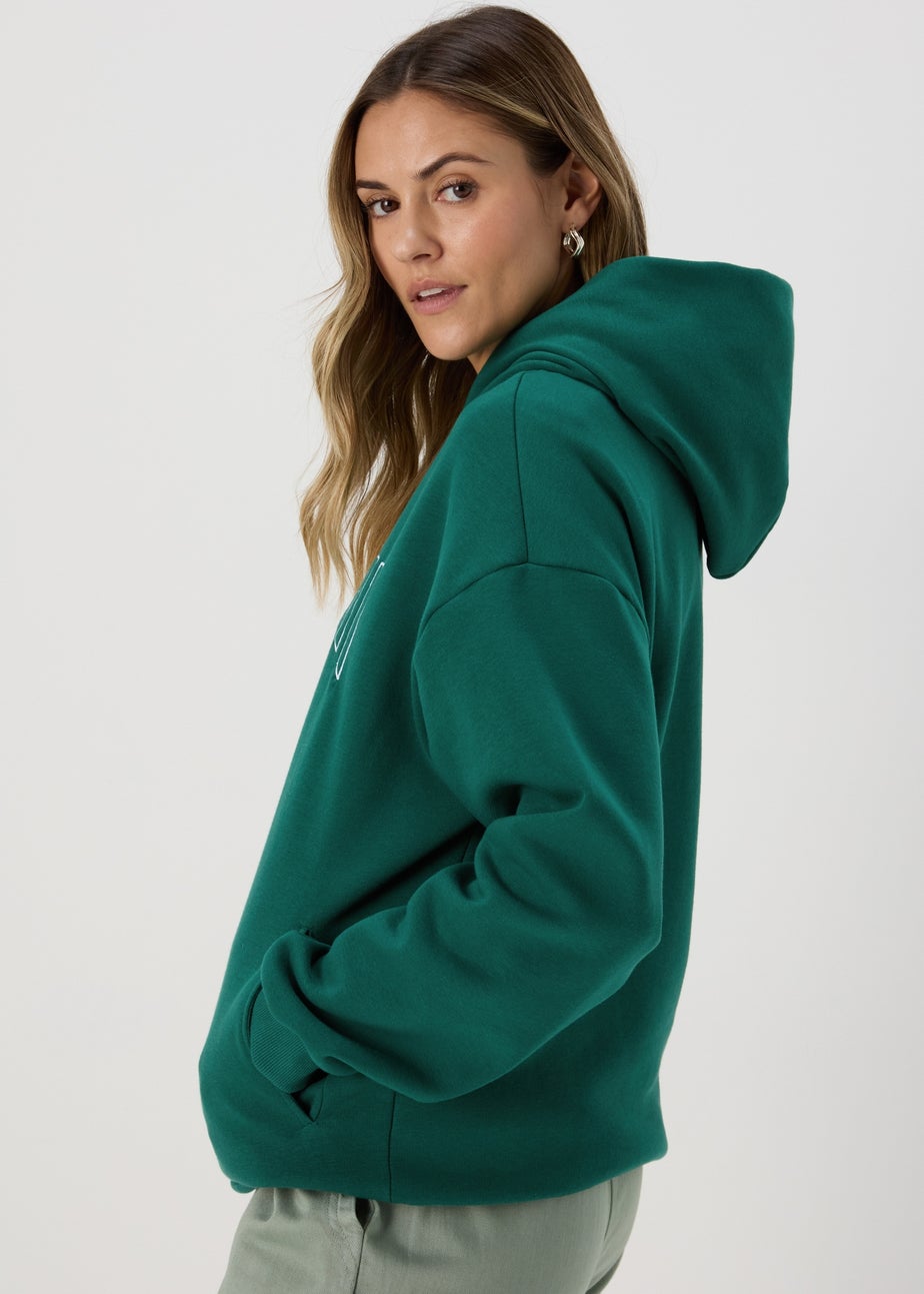 Papaya Green Miami Slogan Hoodie