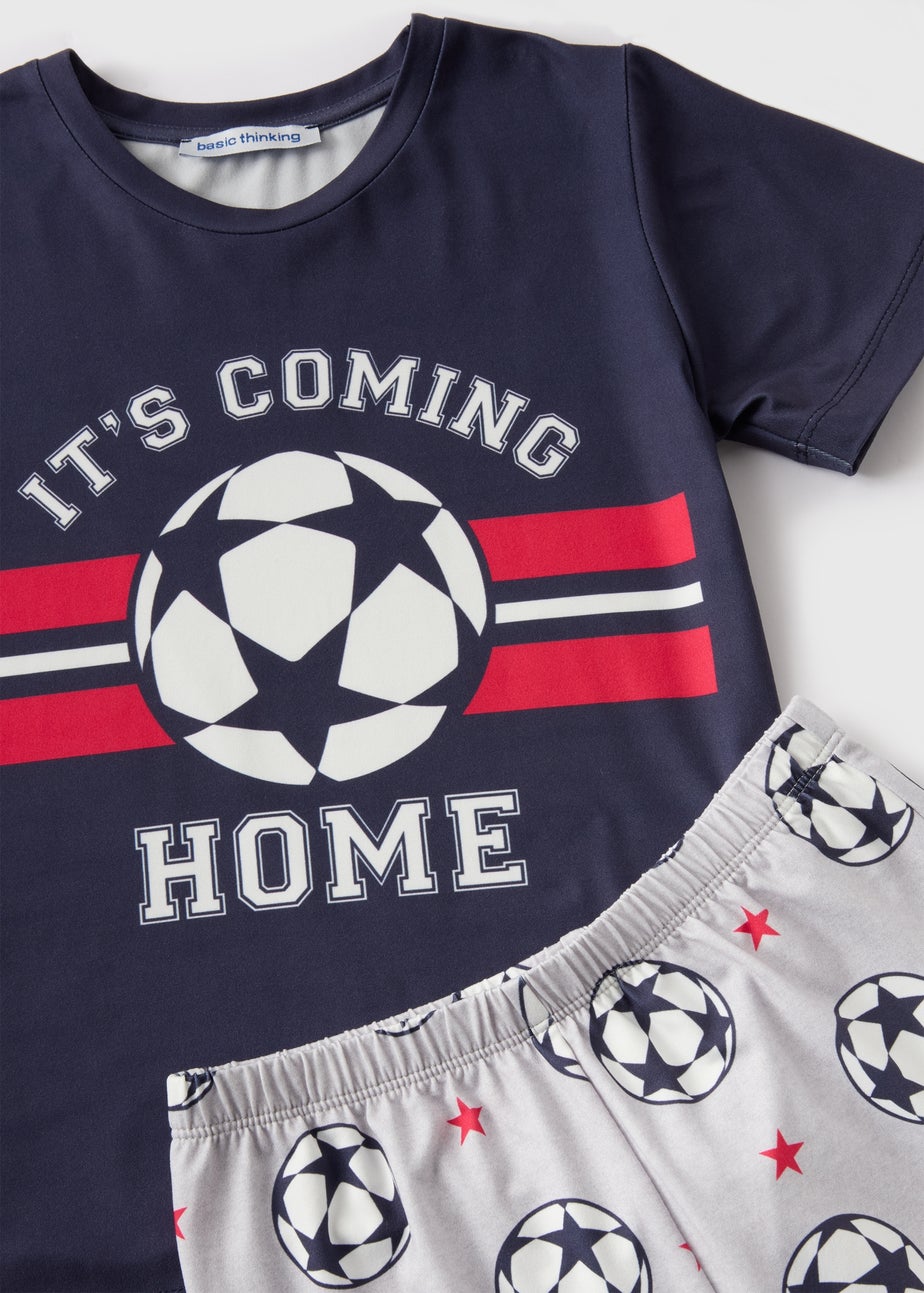 Kids Navy Football Pyjama Set (18mths-13yrs)