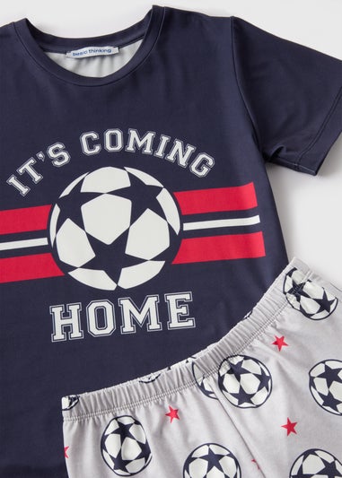 Kids Navy Football Pyjama Set (18mths-13yrs)