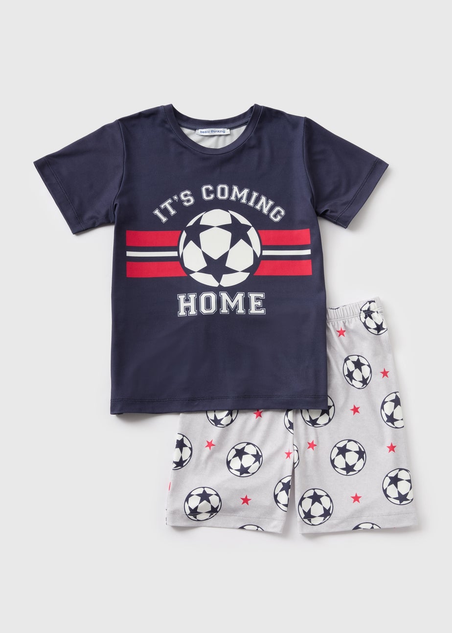 Kids Navy Football Pyjama Set (18mths-13yrs)