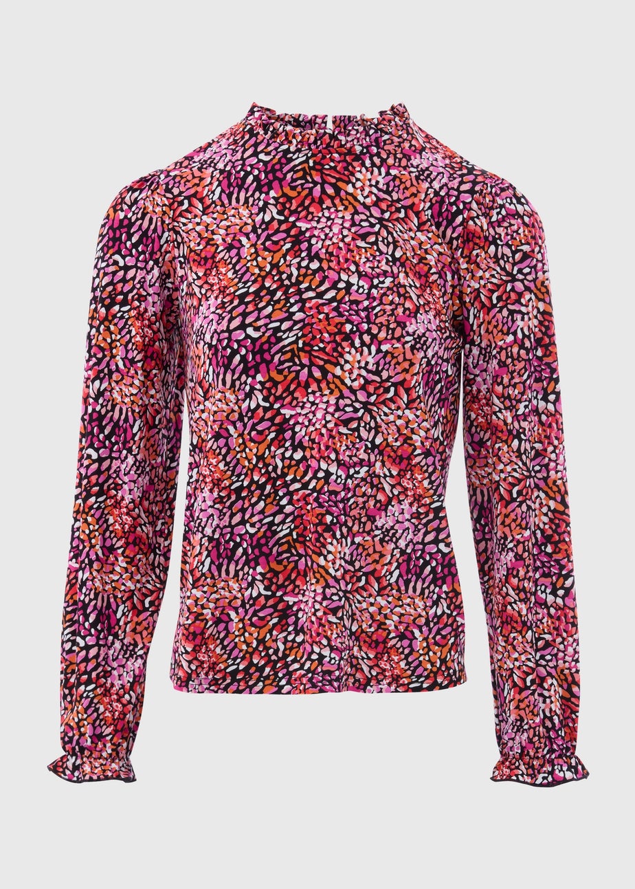 Red Piecrust Collar Top