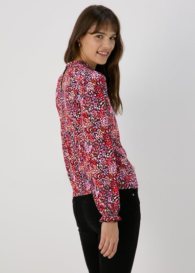 Red Piecrust Collar Top