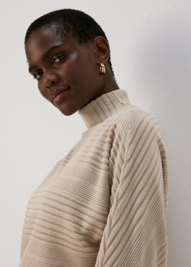 Mocha Soft Dolman Sleeve Ribbed Top