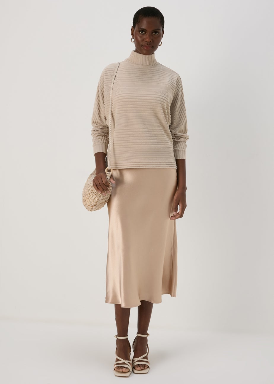 Mocha Soft Dolman Sleeve Ribbed Top