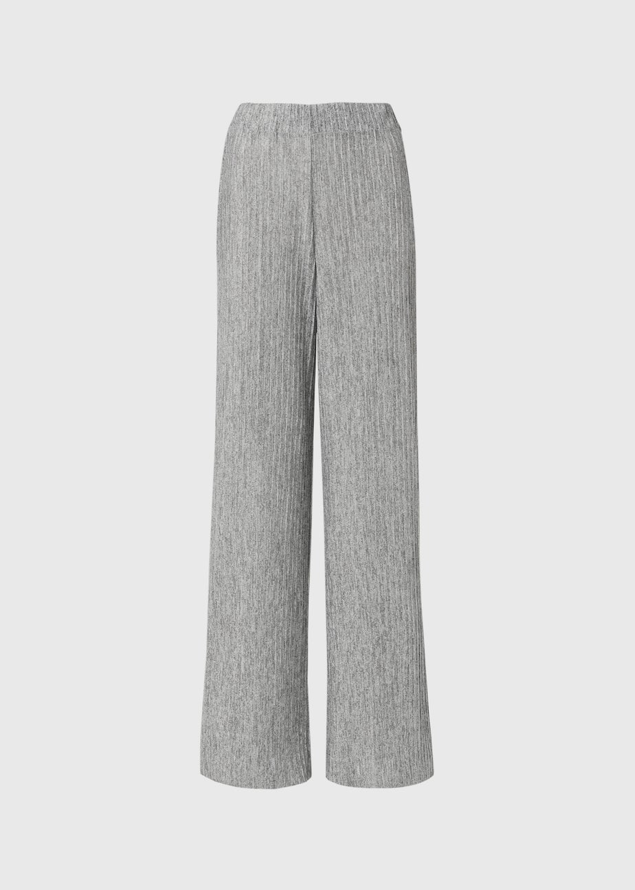 Grey Pleated Trousers