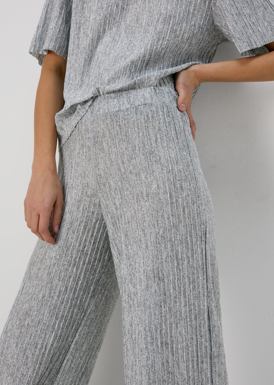 Grey Pleated Trousers