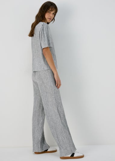 Grey Pleated Trousers