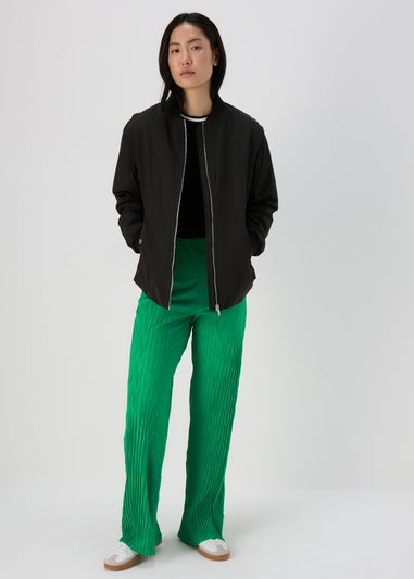 Green Plisse Trousers