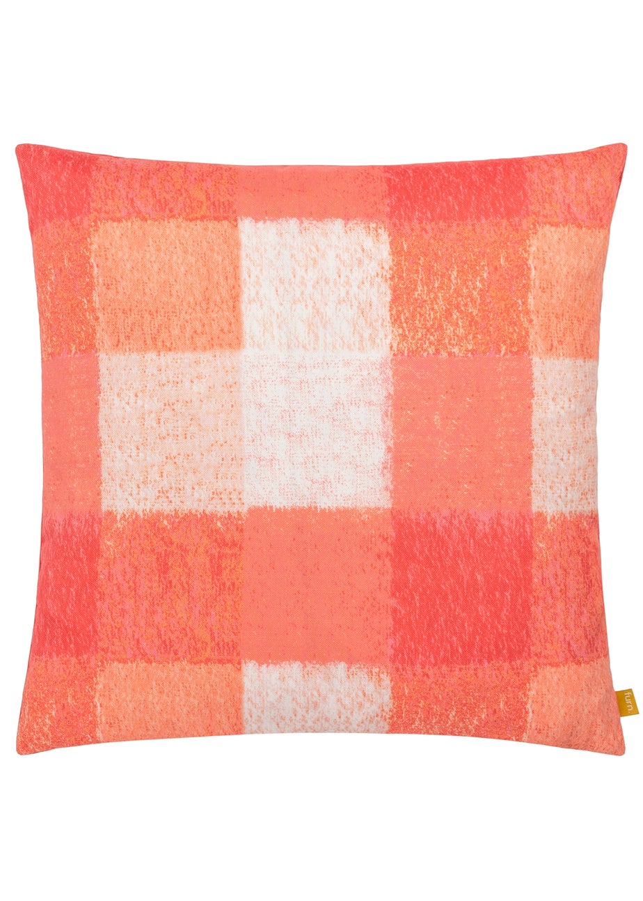 furn. Alma Checked Filled Cushion (50cm x 50cm x 8cm)