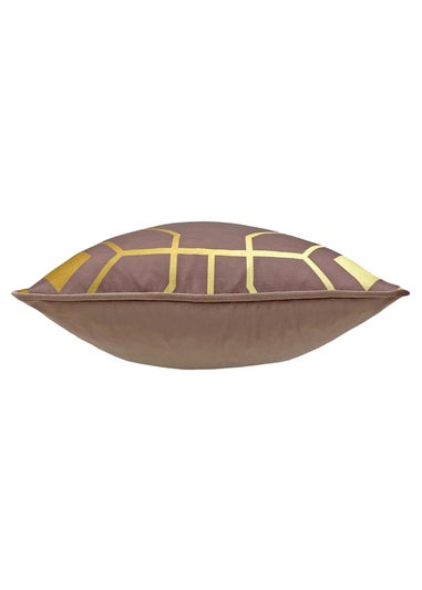 furn. Bee Deco Geometric Filled Cushion (43cm x 43cm x 8cm)