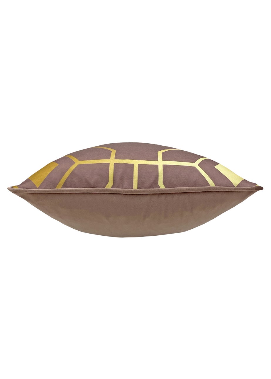 furn. Bee Deco Geometric Filled Cushion (43cm x 43cm x 8cm)