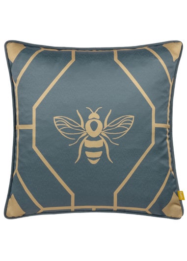 furn. Bee Deco Geometric Filled Cushion (43cm x 43cm x 8cm)