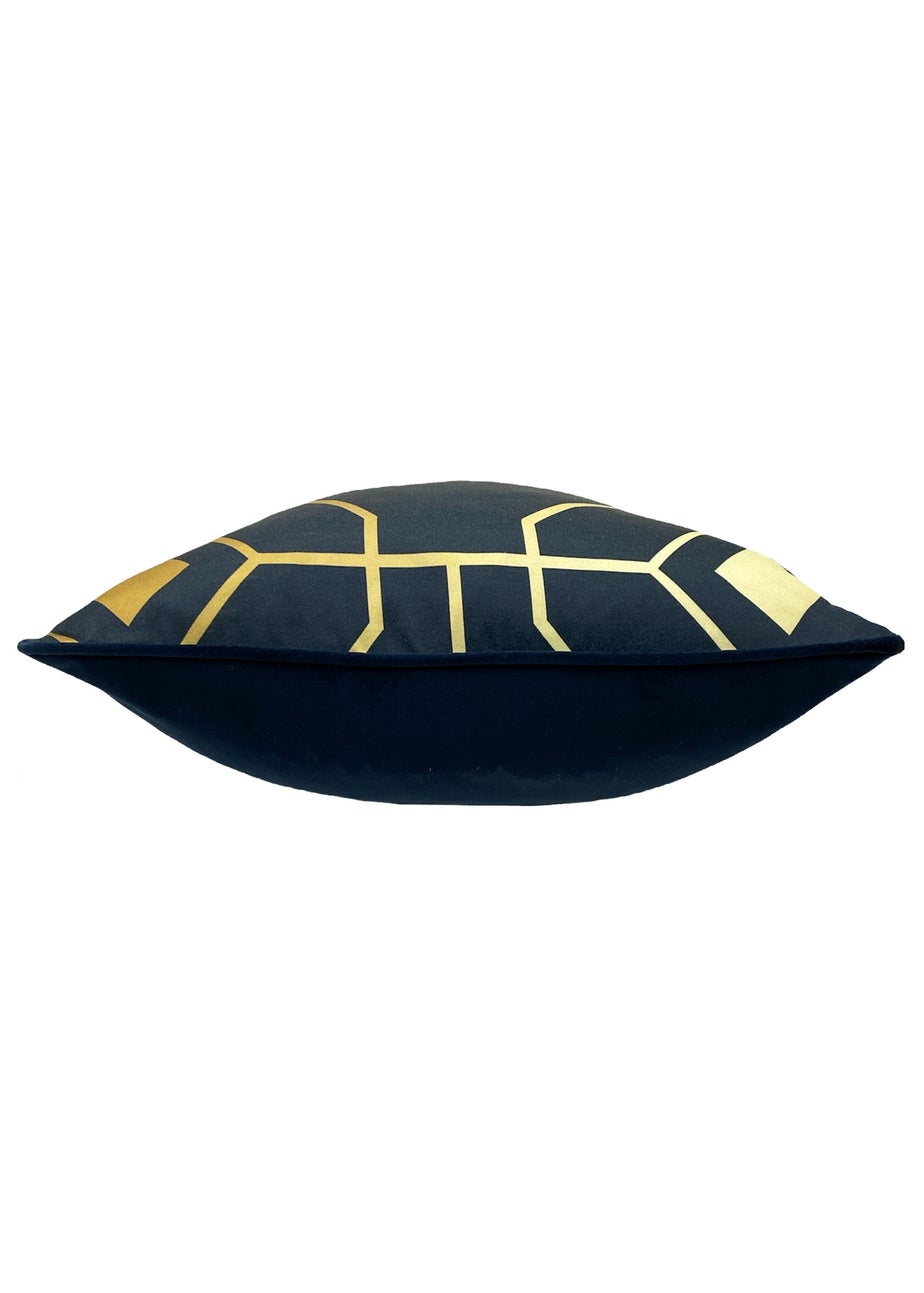 furn. Bee Deco Geometric Filled Cushion (43cm x 43cm x 8cm)