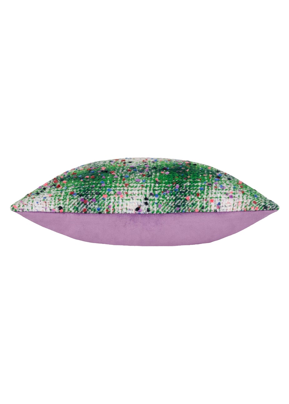 Heya Home Connie Check Jacquard Filled Cushion (45cm x 45cm x 8cm)