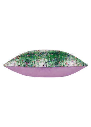 Heya Home Connie Check Jacquard Filled Cushion (45cm x 45cm x 8cm)