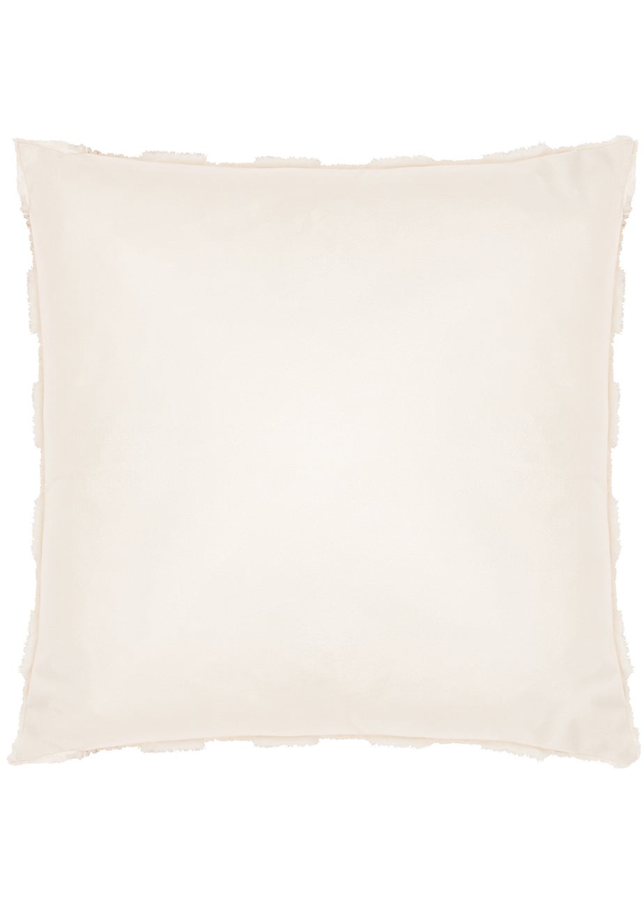 Heya Home Check It Boucle Fleece Filled Cushion (45cm x 45cm x 8cm)