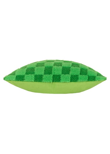 Heya Home Check It Boucle Fleece Filled Cushion (45cm x 45cm x 8cm)