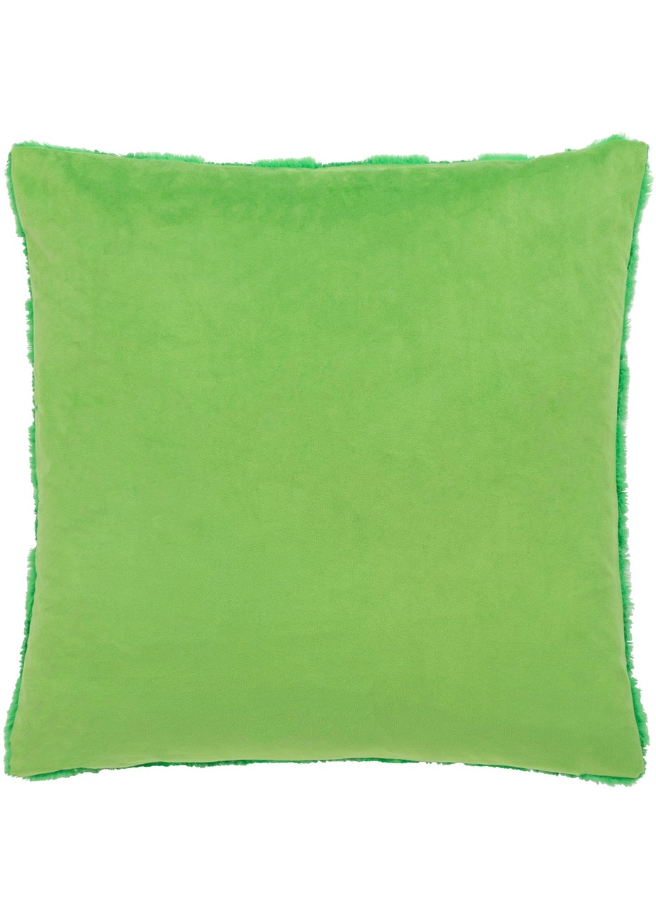Heya Home Check It Boucle Fleece Filled Cushion (45cm x 45cm x 8cm)