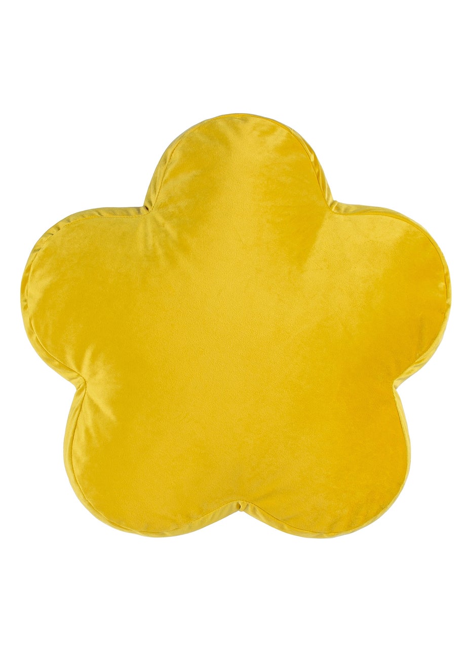 Heya Home Flower Velvet Ready Filled Cushion (One Size)