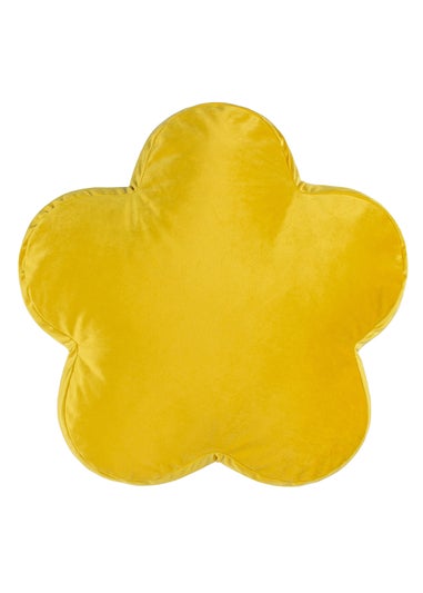 Heya Home Flower Velvet Ready Filled Cushion (One Size)