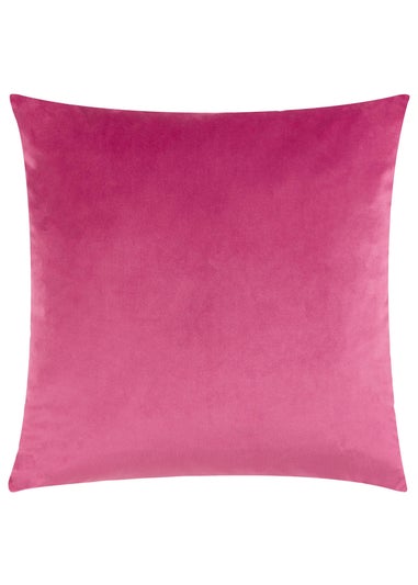 Heya Home Raeya Velvet Filled Cushion (45cm x 45cm x 8cm) Pink/Jade