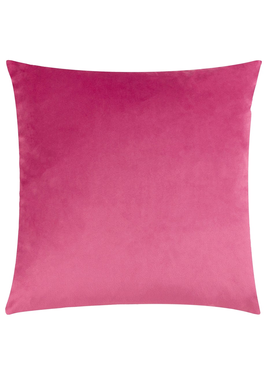 Heya Home Raeya Velvet Filled Cushion (45cm x 45cm x 8cm) Neon
