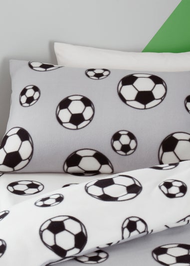 Catherine Lansfield Football Fleece Reversible Duvet Cover Set
