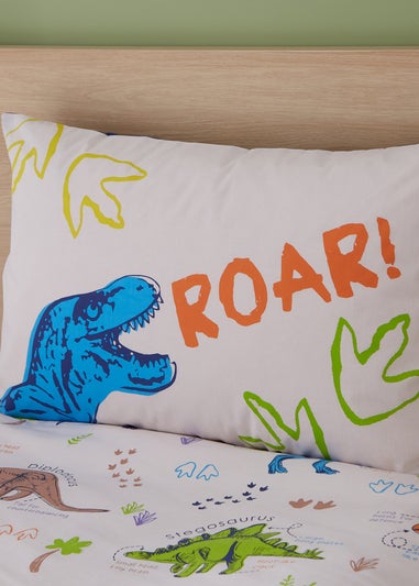 Catherine Lansfield Prehistoric Dinosaurs Reversible Duvet Cover Set
