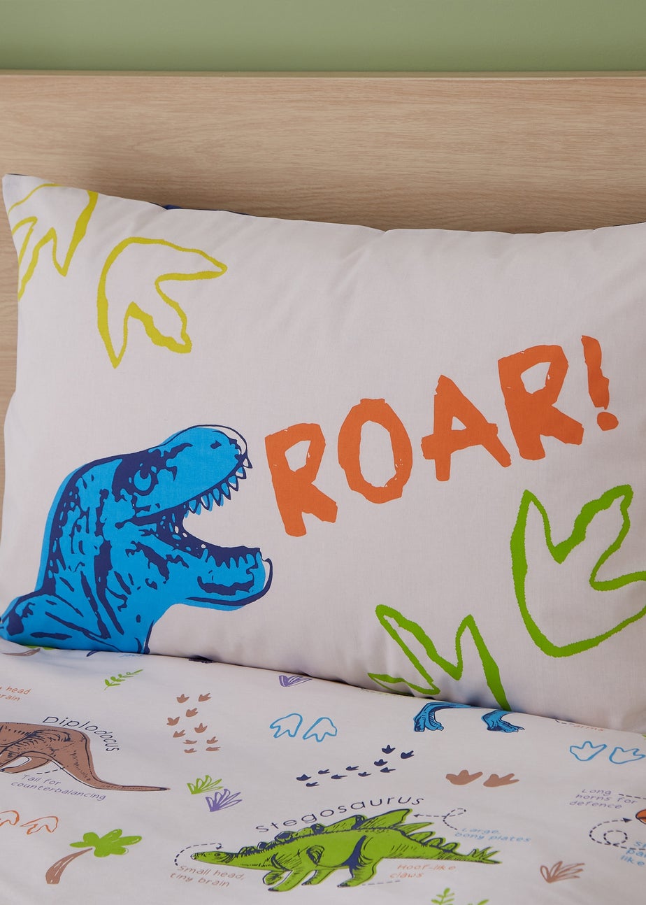 Catherine Lansfield Prehistoric Dinosaurs Reversible Duvet Cover Set
