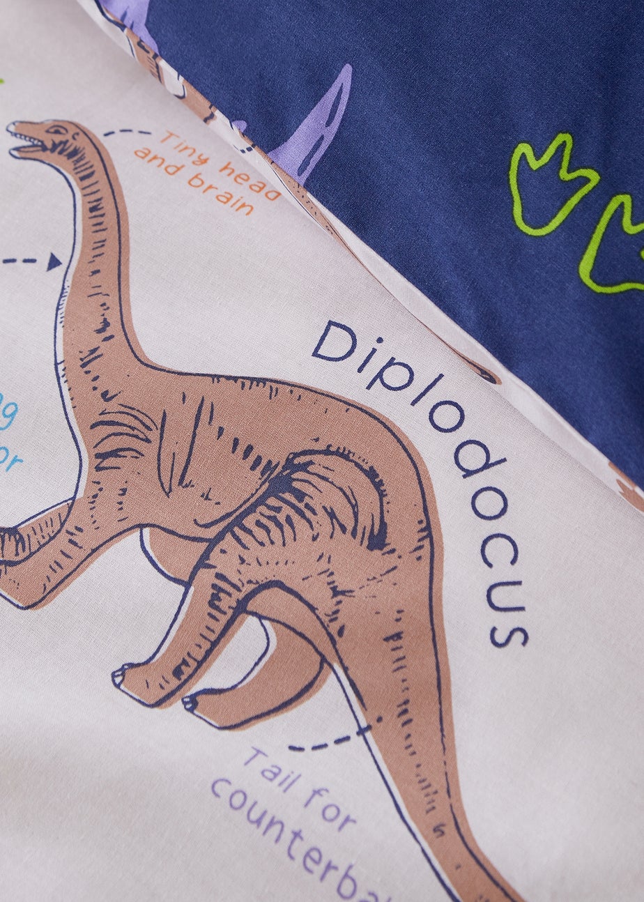 Catherine Lansfield Prehistoric Dinosaurs Reversible Duvet Cover Set