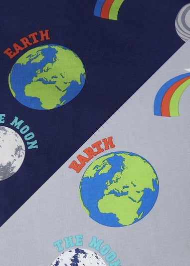 Catherine Lansfield Lost In Space Reversible Duvet Cover Set