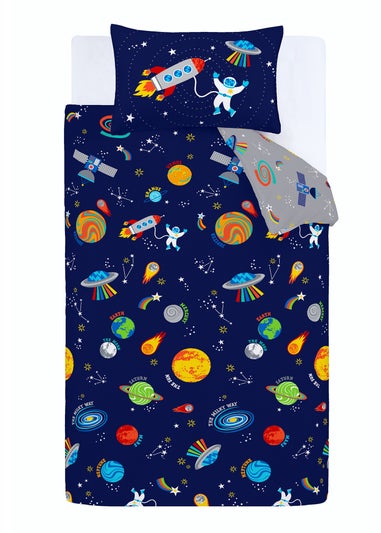 Catherine Lansfield Lost In Space Reversible Duvet Cover Set