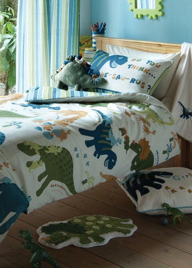 Catherine Lansfield Kids Dinosaur Shaped 50x80cm Rug