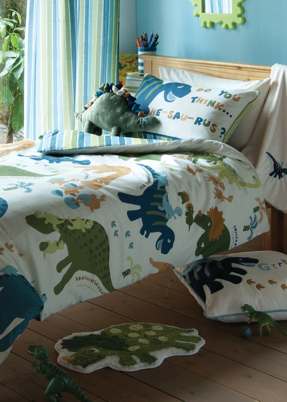 Catherine Lansfield Kids Dinosaur Shaped 50x80cm Rug