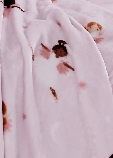 Catherine Lansfield Dancing Fairies Cosy Fleece Throw (130x170cm)