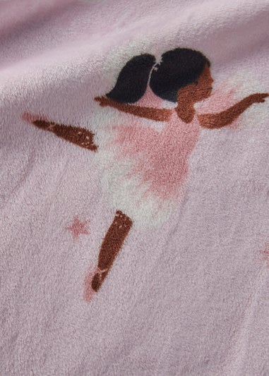 Catherine Lansfield Dancing Fairies Cosy Fleece Throw (130x170cm)