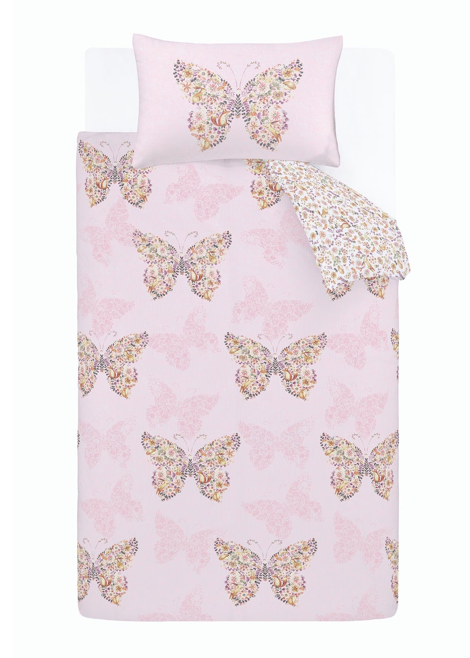 Catherine Lansfield Enchanted Butterfly Reversible Duvet Set