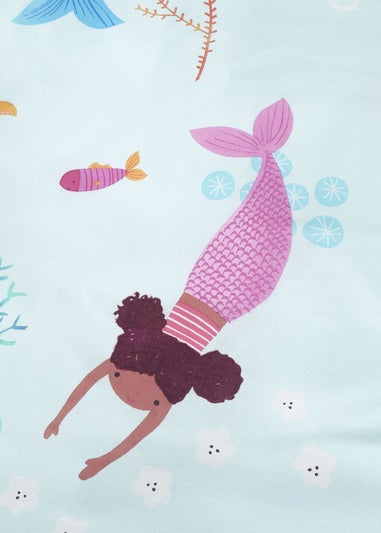 Catherine Lansfield Mermaid Reversible Duvet Cover Set
