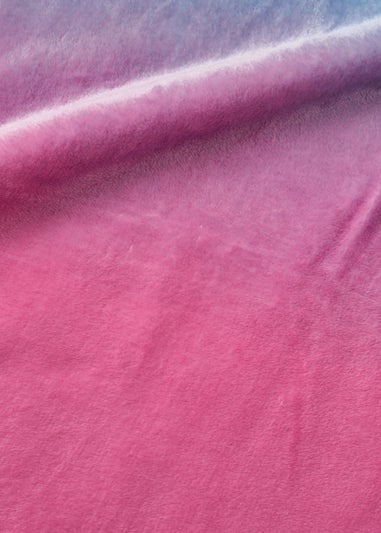 Catherine Lansfield Mermaid Ombre Cosy Fleece 130x170cm Blanket Throw Pink