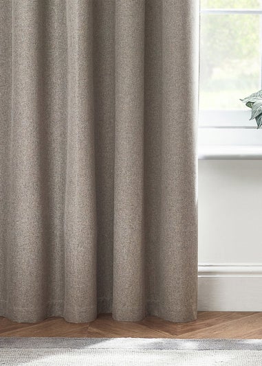 furn. Dawn 100% Blackout Thermal Eyelet Curtains Grey