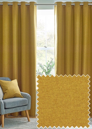 furn. Dawn 100% Blackout Thermal Eyelet Curtains