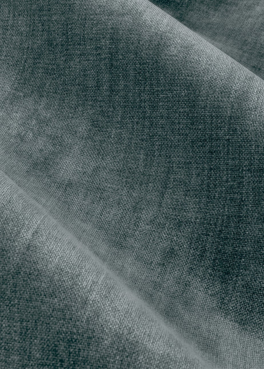 Yard Heavy Chenille Velvet Eyelet Curtains Marine