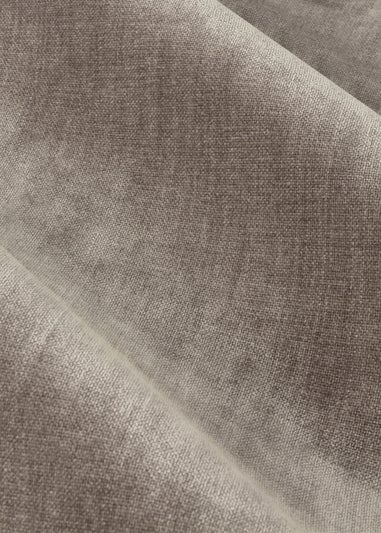 Yard Heavy Chenille Velvet Eyelet Curtains Greige