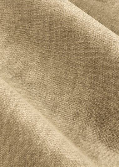 Yard Heavy Chenille Velvet Eyelet Curtains Natural