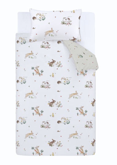 Bianca Fine Linens Bunny Rabbit Friends Cotton Duvet Cover Set