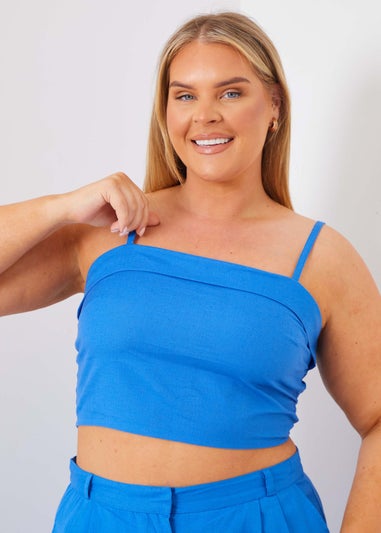 In The Style Blue Cami Co Ord Top